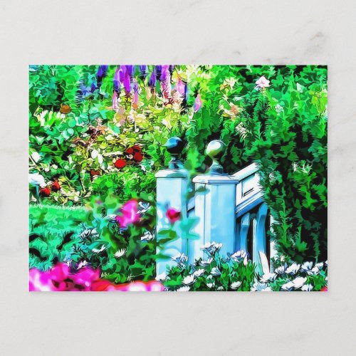 Flower Garden Paradise Postcard