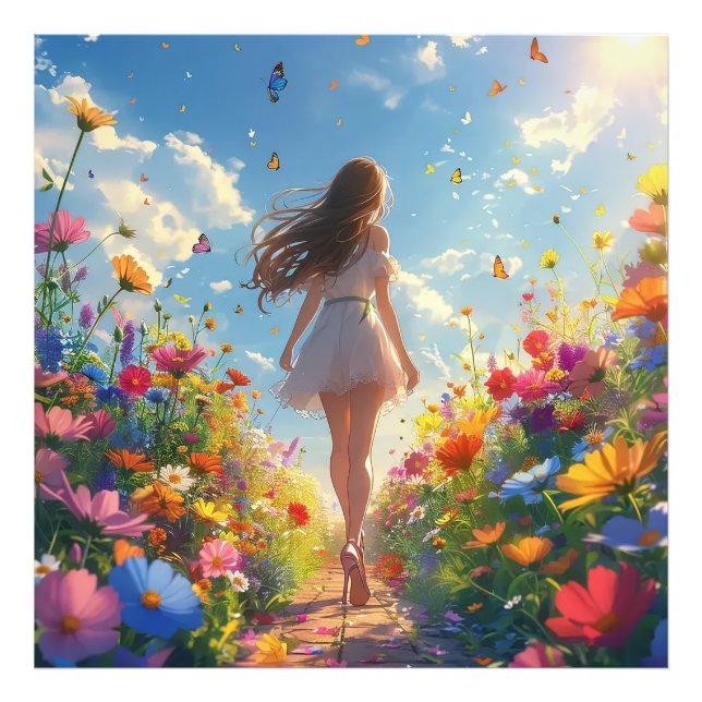 Flower Garden Photo Print (Front)