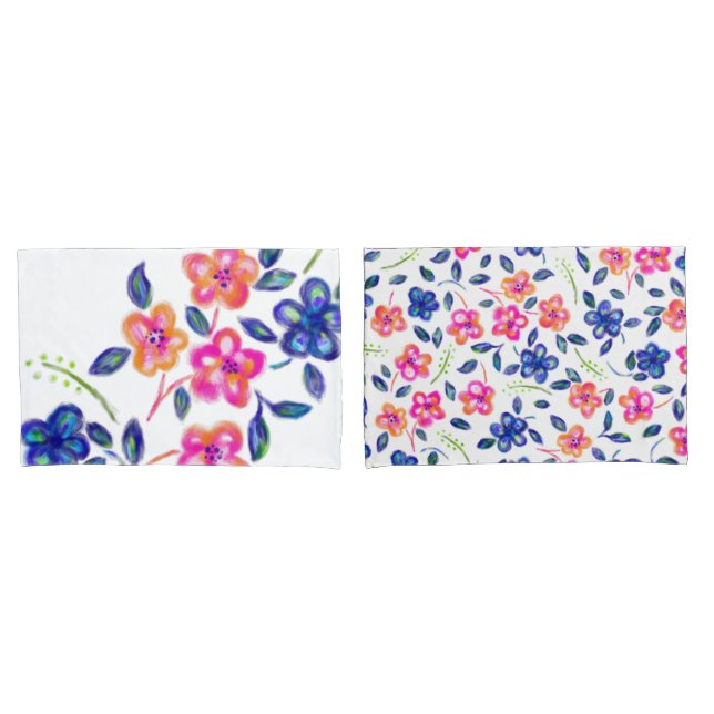 Flower Garden Pillow Case (Front-Set)