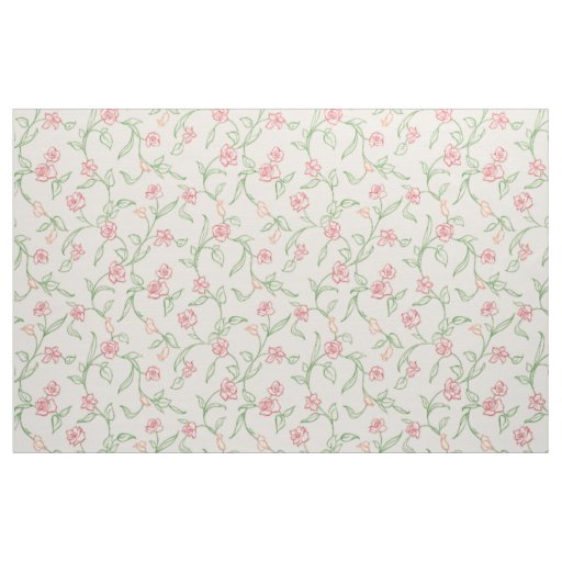 Flower Garden Pink Fabric