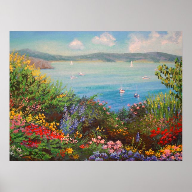 Flower garden. poster (Front)