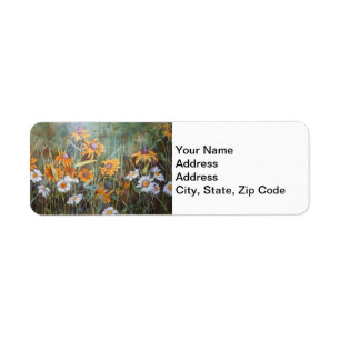 Flower Garden Return Address Label