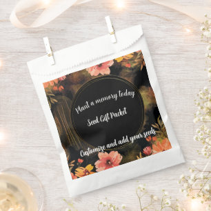 Flower Garden Seed Packet Favor Bag