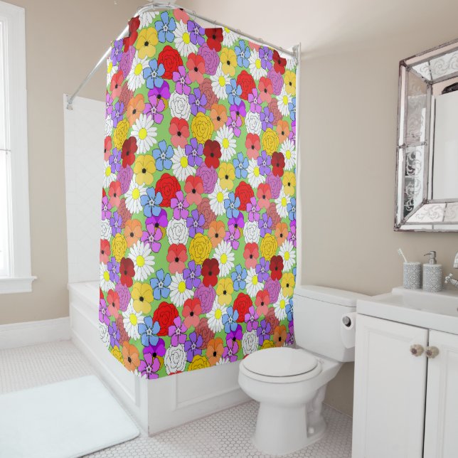Flower Garden  Shower Curtain (In Situ)