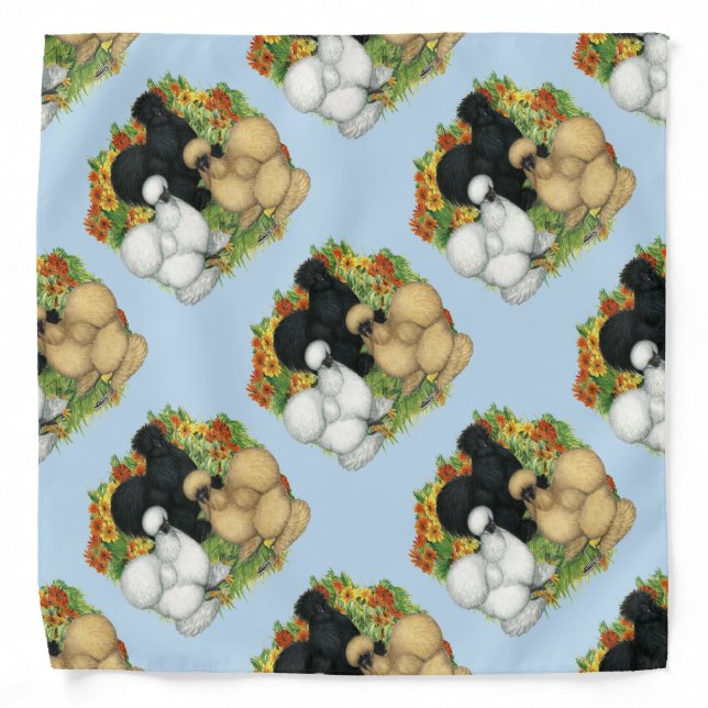 Flower Garden Silkies Bandana (Front)