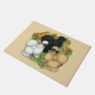 Flower Garden Silkies Doormat
