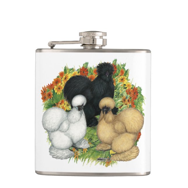 Flower Garden Silkies Flask (Front)