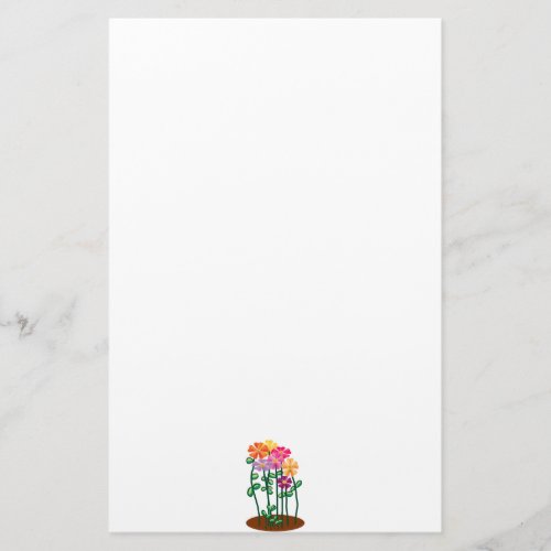 Flower garden stationery