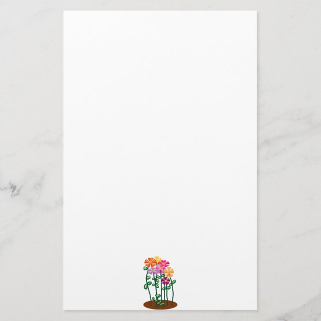 Flower garden stationery (Front)