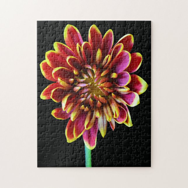 Flower Garden Summer Dahlia Bouquet Jigsaw Puzzle (Vertical)