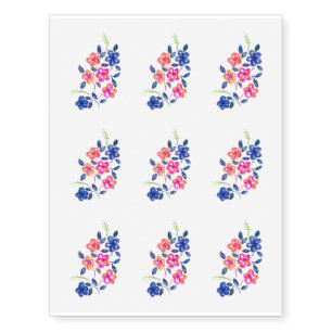 Flower Garden Temporary Tattoos