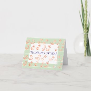 Flower Garden-thinking Of You Card by Bell_Studio at Zazzle