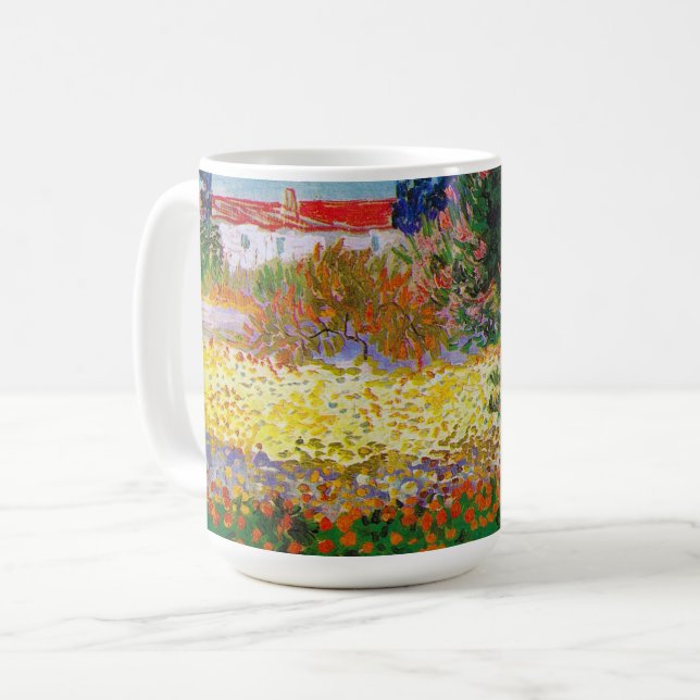 Flower Garden, Van Gogh Coffee Mug (Front Left)