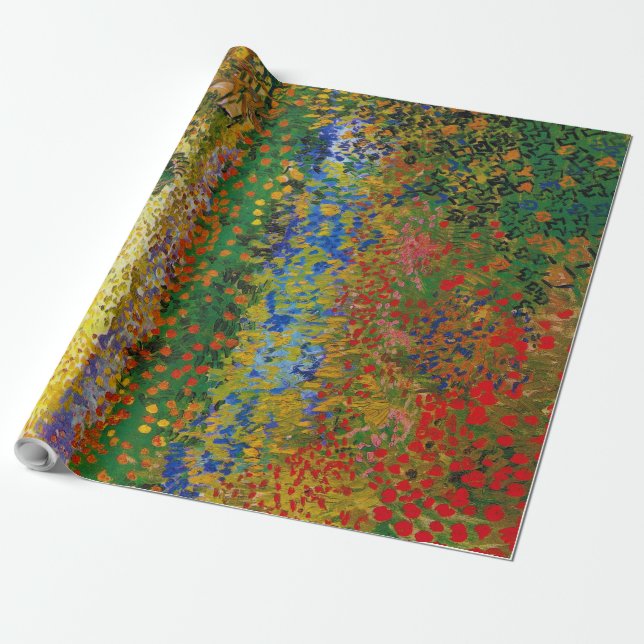 Flower Garden, Van Gogh Wrapping Paper (Unrolled)