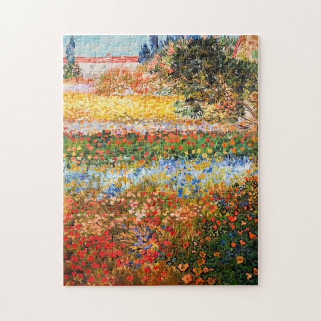 'Flower Garden' Vincent van Gogh. Jigsaw Puzzle (Vertical)