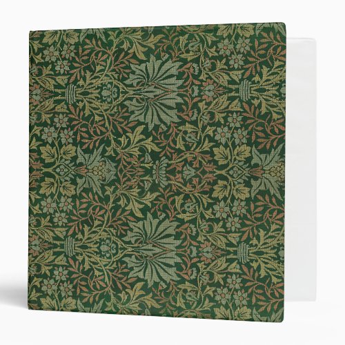 Flower Garden Vintage Ornament Illustration 3 Ring Binder