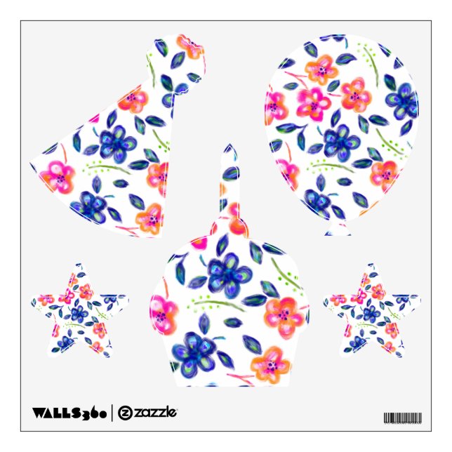 Flower Garden Wall Decal (Front)