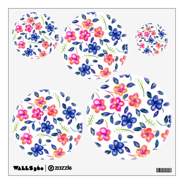 Flower Garden Wall Decal (Front)