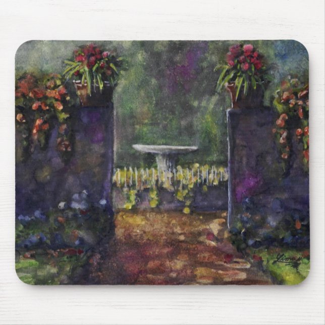 Flower garden wall mouse pad (Front)