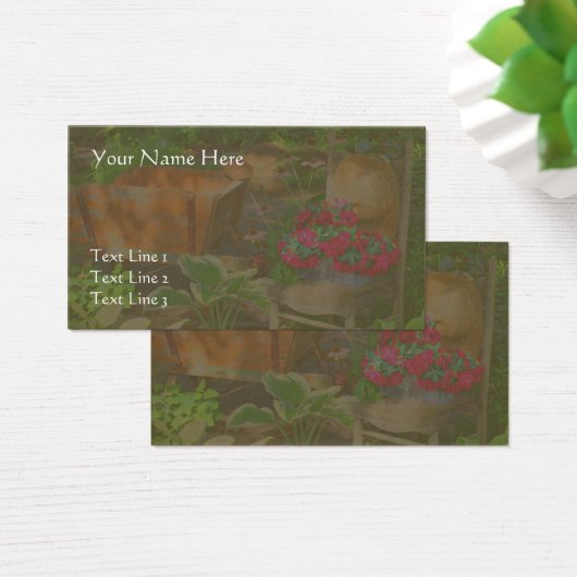 Flower Garden Wheelbarrow And Chair (Desk)