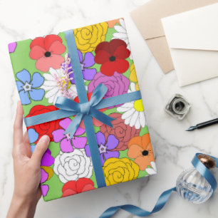 Flower Garden Wrapping Paper