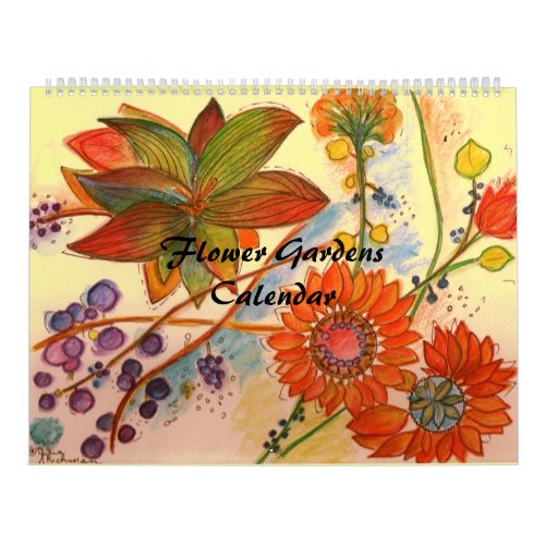 Flower Gardens Calendar