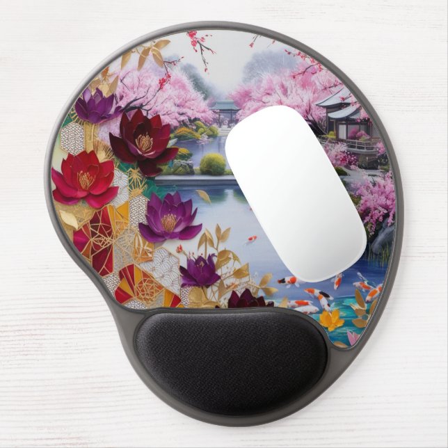 FLOWER GEL MOUSE PAD (Left Side)