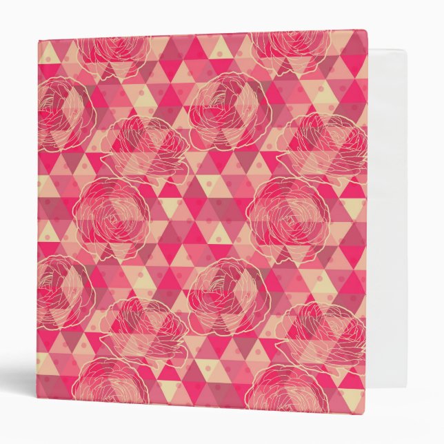 Flower geometrical pattern binder (Front/Inside)