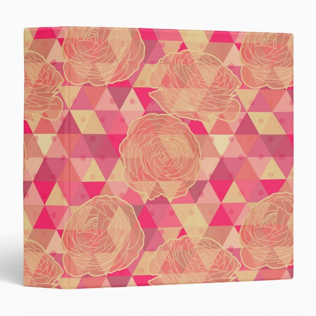 Flower geometrical pattern binder (Front/Spine)