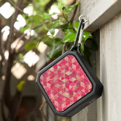 Flower geometrical pattern bluetooth speaker