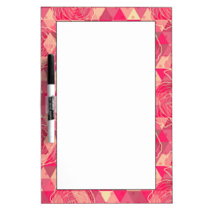 Flower geometrical pattern Dry-Erase board