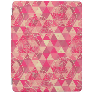 Flower geometrical pattern iPad smart cover