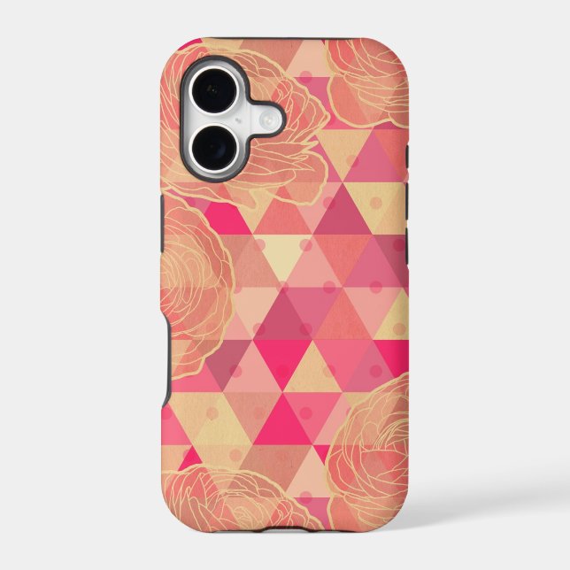 Flower geometrical pattern iphone case (Back)