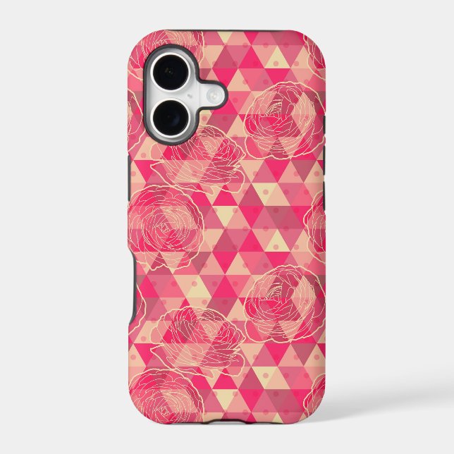 Flower geometrical pattern iphone case (Back)
