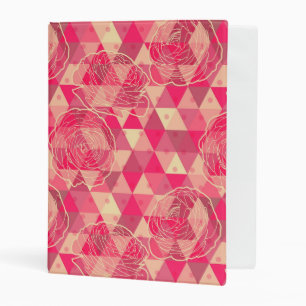 Flower geometrical pattern mini binder