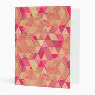 Flower geometrical pattern mini binder