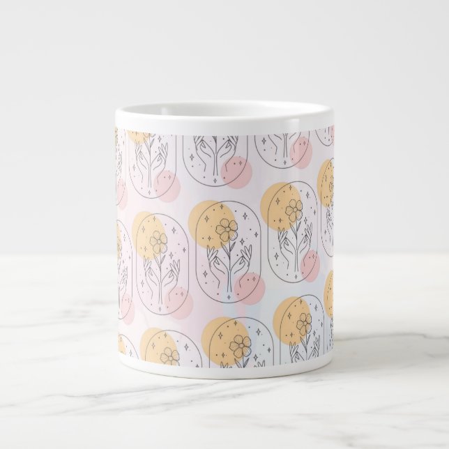 Flower Giant Coffee Mug (Front)