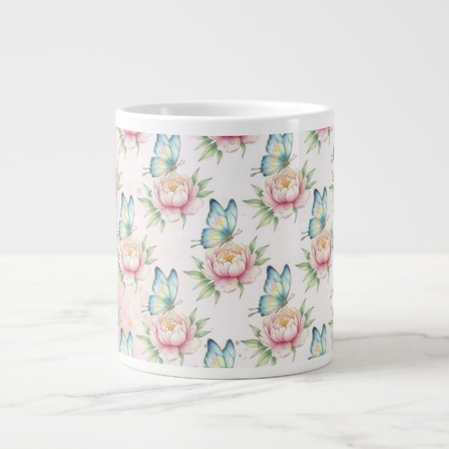 Flower Giant Coffee Mug (Front)