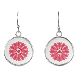 FLOWER GIFT GIRLFRIEND WIFE mom sister friend Earrings
