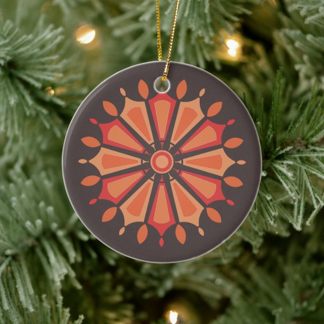 FLOWER GIFT MOM DAUGHTER SISTER TEACHER FRIEND CERAMIC ORNAMENT (Tree)