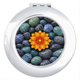 FLOWER GIFT MOM DAUGHTER SISTER TEACHER FRIEND COMPACT MIRROR