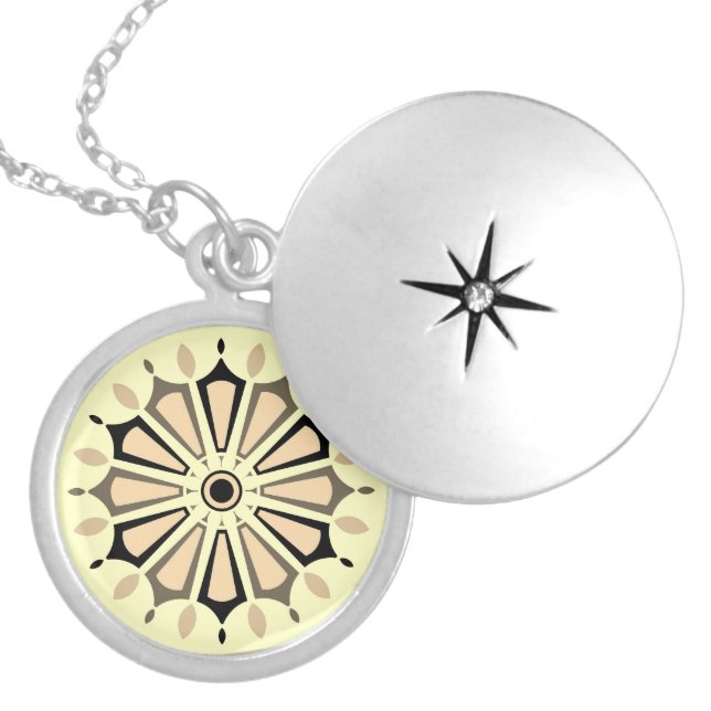 FLOWER GIFT MOM SISTER BOSS TEACHER FRIEND LOCKET NECKLACE (Front)