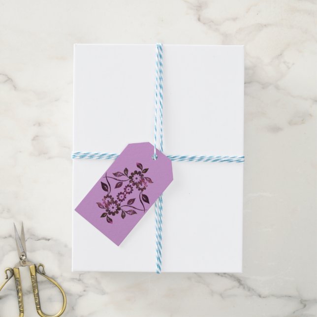 Flower Gift Tag (With Twine)