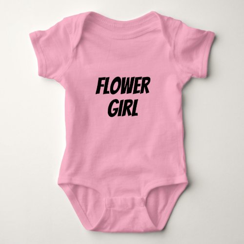 Flower Girl  Baby Bodysuit