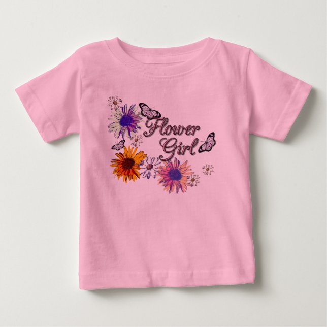 Flower Girl Baby T-Shirt (Front)