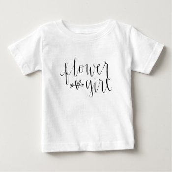 Flower Girl Baby T-shirt by CashOriginals at Zazzle