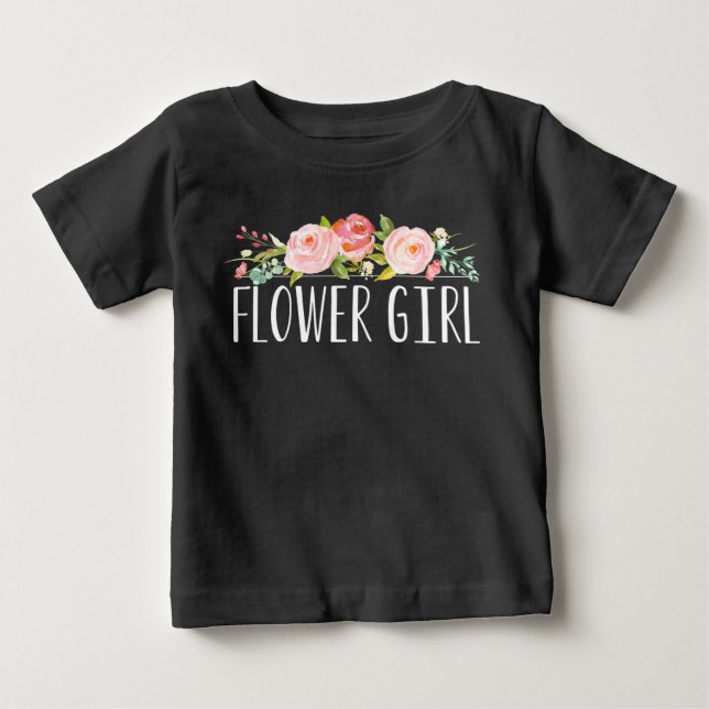 Flower Girl Baby Tee | Bridesmaid (Front)