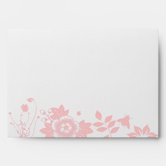 Flower Girl Bar Bat Mitzvah Customizable Envelope (Front)