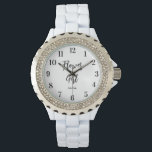 Flower Girl Black White Wedding Watch<br><div class="desc">Flower Girl Black White Watch for Wedding,  Bridal Party,  Bridal Shower,  Bachelorette Party. Check out more products with this design in the collection below.</div>