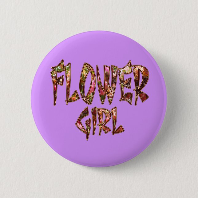 Flower Girl Bougainvillea Button (Front)